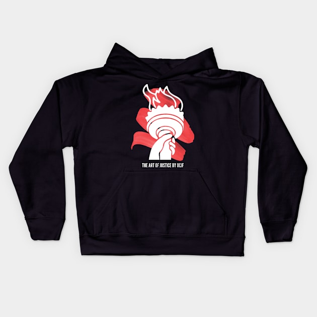 Art of Justice Torch Kids Hoodie by OCJF